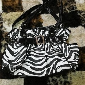 Zebra print bag
